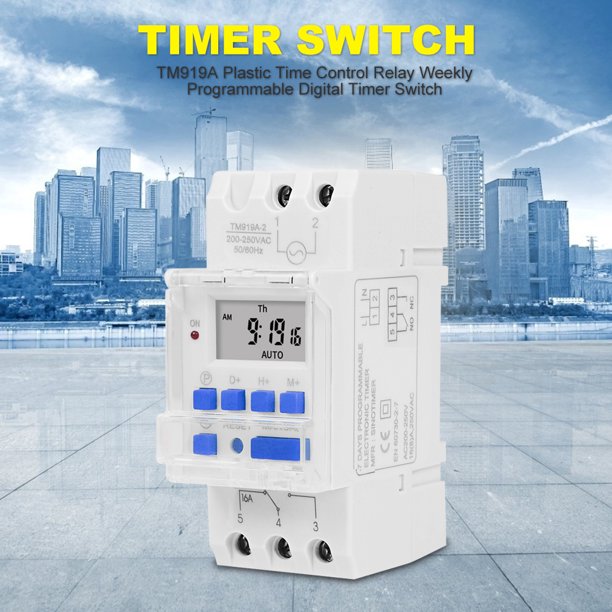 Interruptor Horario Digital Timer Semanal Programable 30 A