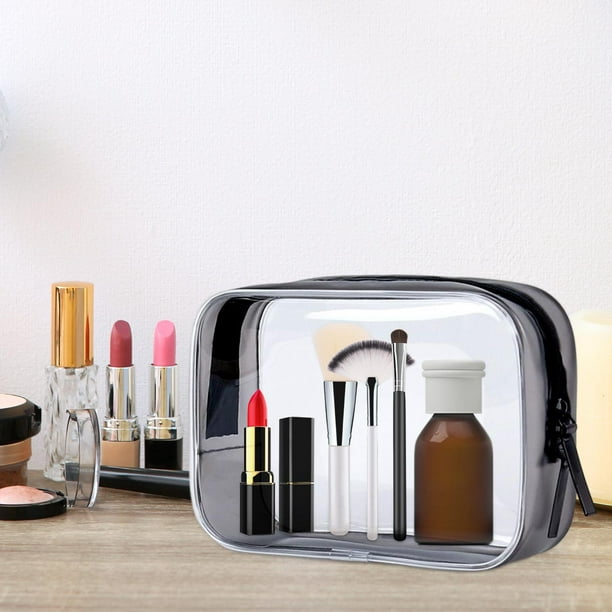 Clear Make Up - Neceser de viaje organizador de maquillaje para mujer,  bolsa de cosméticos portátil de viaje, bolsa perfecta para negocios o  artículos