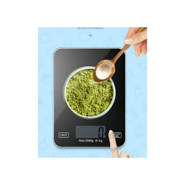 CHWARES Báscula de alimentos, báscula de cocina recargable con bandejas de  105.82 oz/0.00 oz, pequeña escala con función de tara, báscula digital