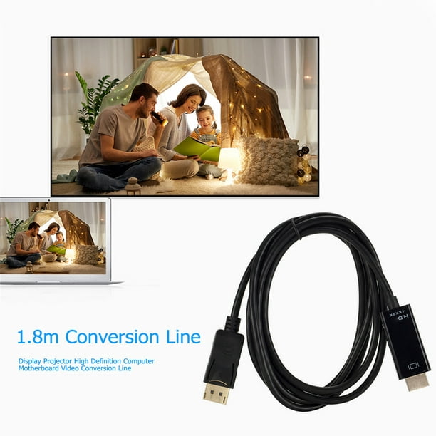 Adaptador convertidor de señal compatible con DisplayPort a HDMI de cable  DP a Hugtrwg Para estrenar