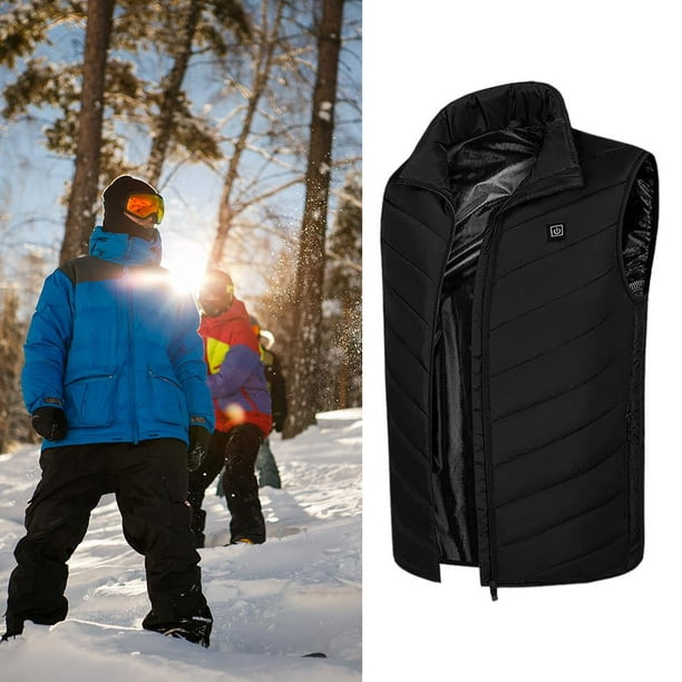 Chaleco eléctrico para hombres y mujeres, chaleco de carga USB que calienta  chaleco, chaqueta de par jinwen Chaleco climatizado eléctrico