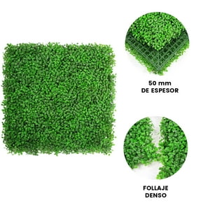 Muro Verde Follaje Artificial Sintético, Mod. Lemongrass.