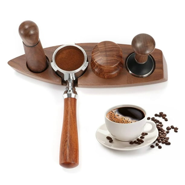 Set Barista 51mm En Madera, Tamper, Distribuidor