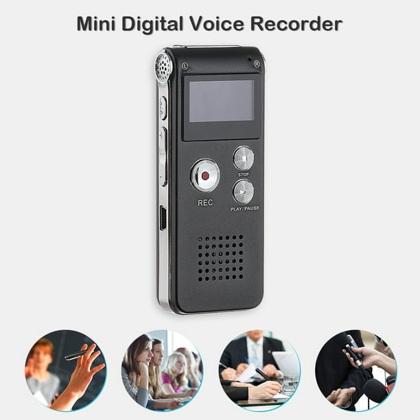 Grabadora de voz pequeña pluma de grabación de voz pequeña fácil de usar  para reuniones para grabación de vídeo en tiempo real