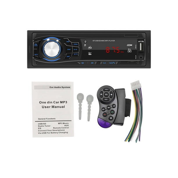 Radio Estéreo Con Bluetooth Para Coche, Reproductor Multimedia Con