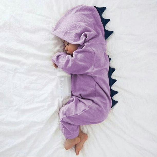 Pelele con capucha de dinosaurio para bebé recién nacido, mono, pijama,  ropa de dormir