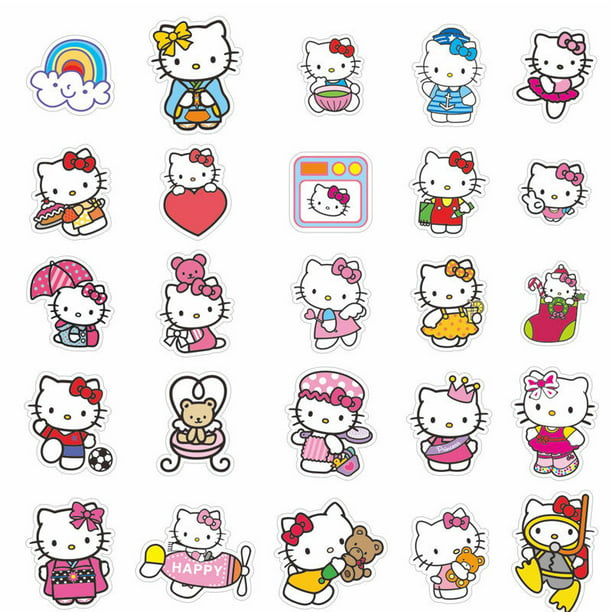 Pegatina promocional Spree Cute Hello Kitty Sticker Calcomanías para libros  Teacher Classroom Reward Small Sticker Gift Sincero Hogar