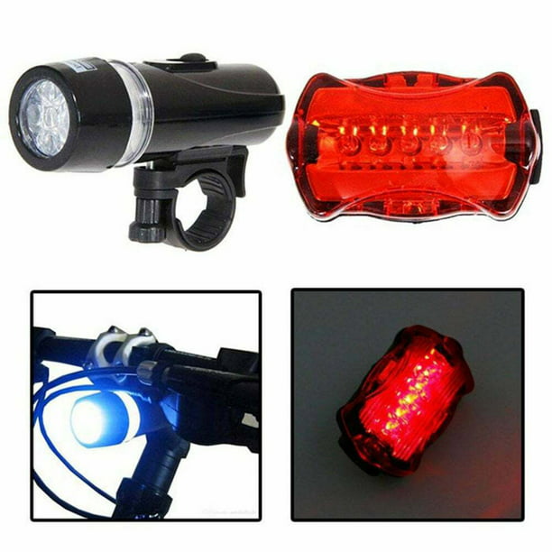 Abanopi Juego de luces para bicicleta, incluye faro LED y luz trasera