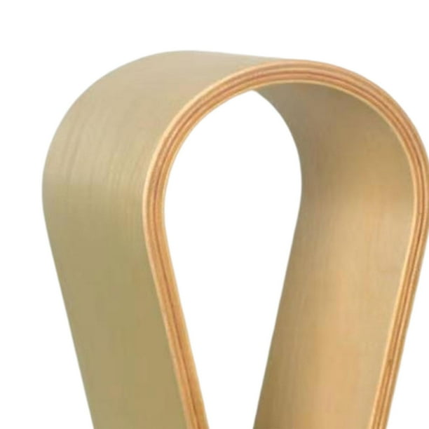 Soporte para auriculares de madera maciza y latón