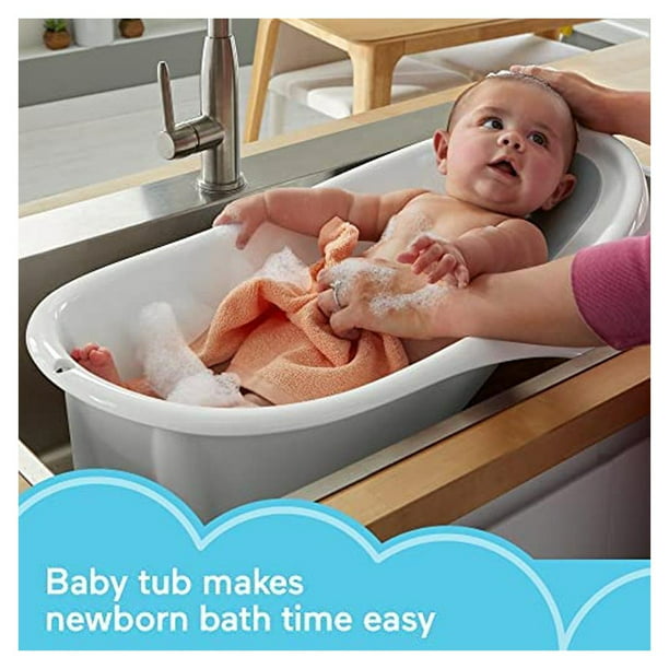 Bañera para Bebé con Protecciones Antiderrapantes y Termómetro