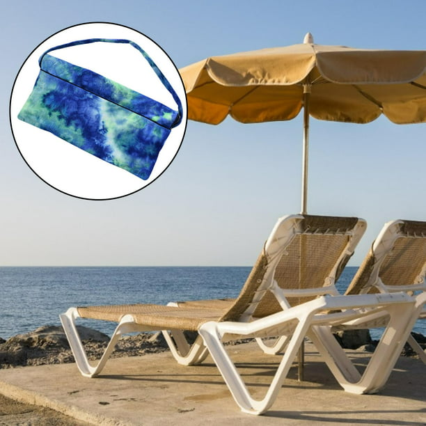 Toallas de playa tumbona Cubierta de toalla para sillón de playa, toalla de  microfibra suave para sillón de piscina con bolsillos laterales para sillón  de playa / piscina Fanmusic Toallas de playa