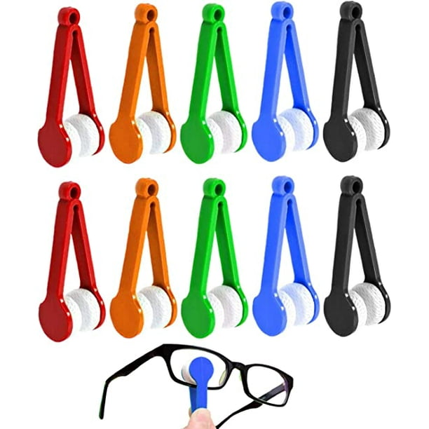 Limpiador de lentes de microfibra para gafas, limpiador de anteojos,  limpiador de tela, clip de limpieza, mini limpiador de lentes de sol,  limpiador