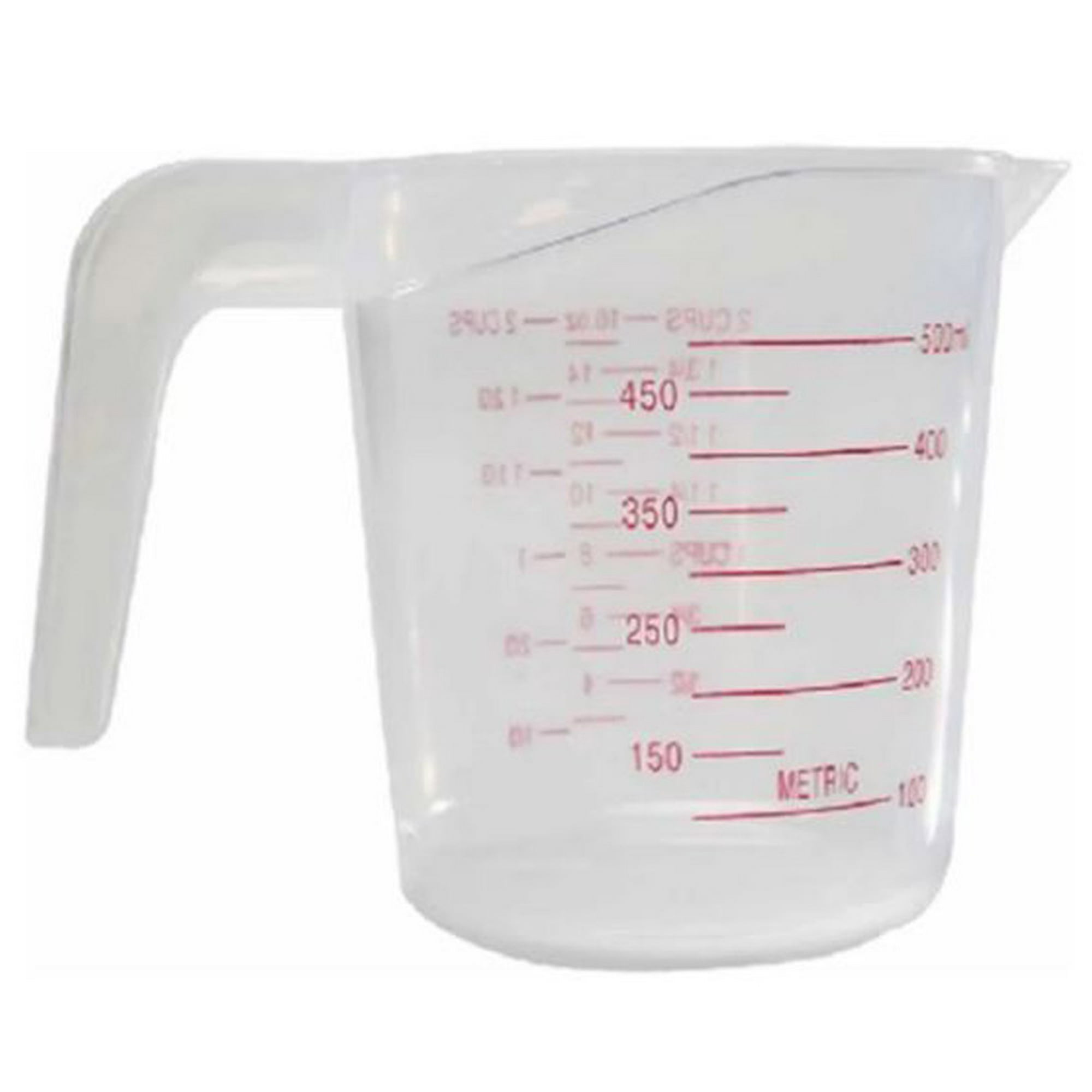 Vaso Jarra medidora de cristal para cocina 500 ml 450 gramos