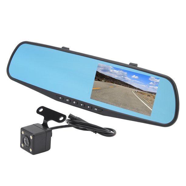 Espejo Retrovisor Con Cámara Trasera Delantera Pantalla Lcd