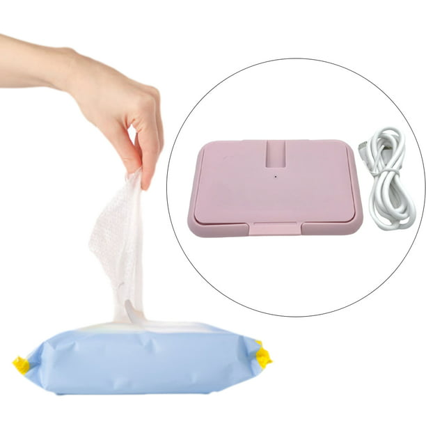 Calentador de toallitas para bebé con carga USB, sistema de