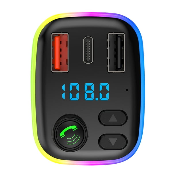 Radio de coche Bluetooth Manos libres Estéreo de coche con USB y  reproductor de MP3 para coche Radio FM oso de fresa Hogar