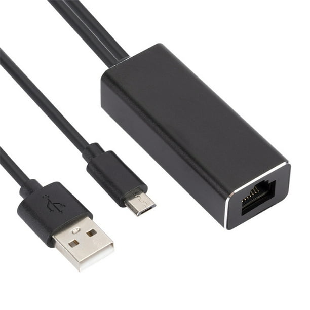 Convertidor Micro USB a RJ45 para Chromecast/TV Stick Kit de adaptador  Ethernet de 100 Mbps FLhrweasw El nuevo