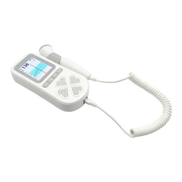 Doppler-Detector de ultrasonido de sonido Fetal para el hogar, dispositivo  portátil de 3,0 MHz para embarazadas, medidor de embarazo y bebés