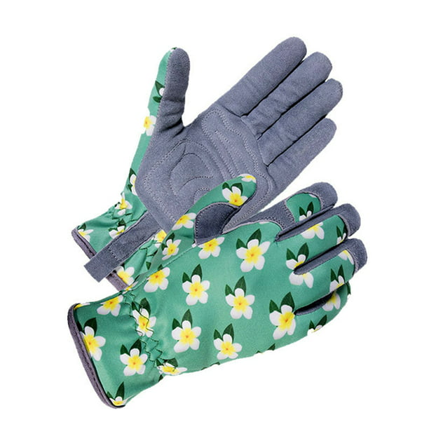 Par de guantes de jardinería para mujer, guantes de trabajo en el