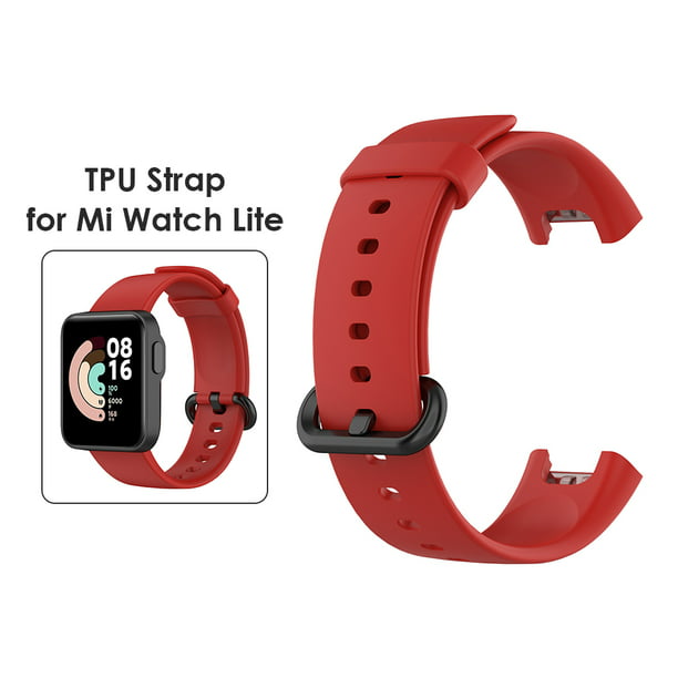 Correa de banda de reloj inteligente de TPU para Mi Watch Lite/Redmi Watch  (negro) Universal Accesorios Electrónicos