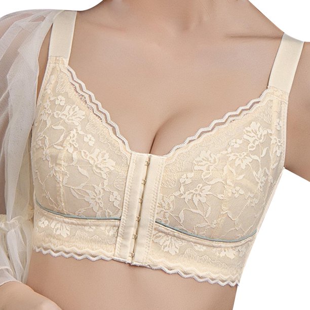 Bralette de encaje sexy, brasier lateral sólido, brasier push-up