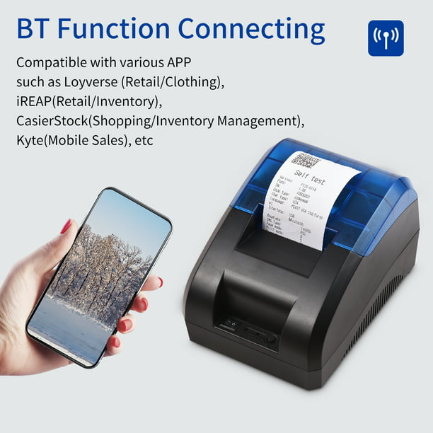 Impresora de Etiquetas Portatil Bluetooth para Codigo de Barras y Tickets  Punto de Venta Loyverse 