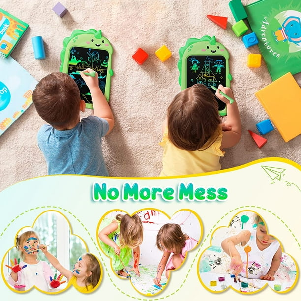 Juguete de dinosaurio para niños de 2 3 4 5+ años Niño Niña LCD Pizarra  mágica Tableta de dibujo para niños Juguete para niños de 8,5 pulgadas  Juegos educativos Cumpleaños Regalo de