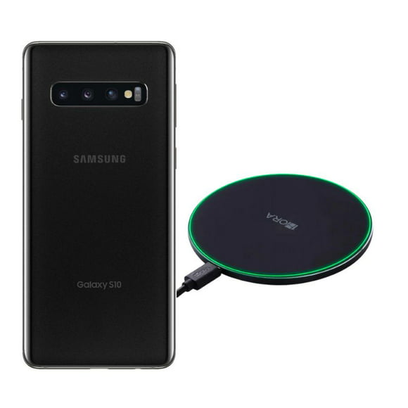smartphone samsung s10 reacondicionado 128gb negro  cargador genérico samsung galaxy smg973u