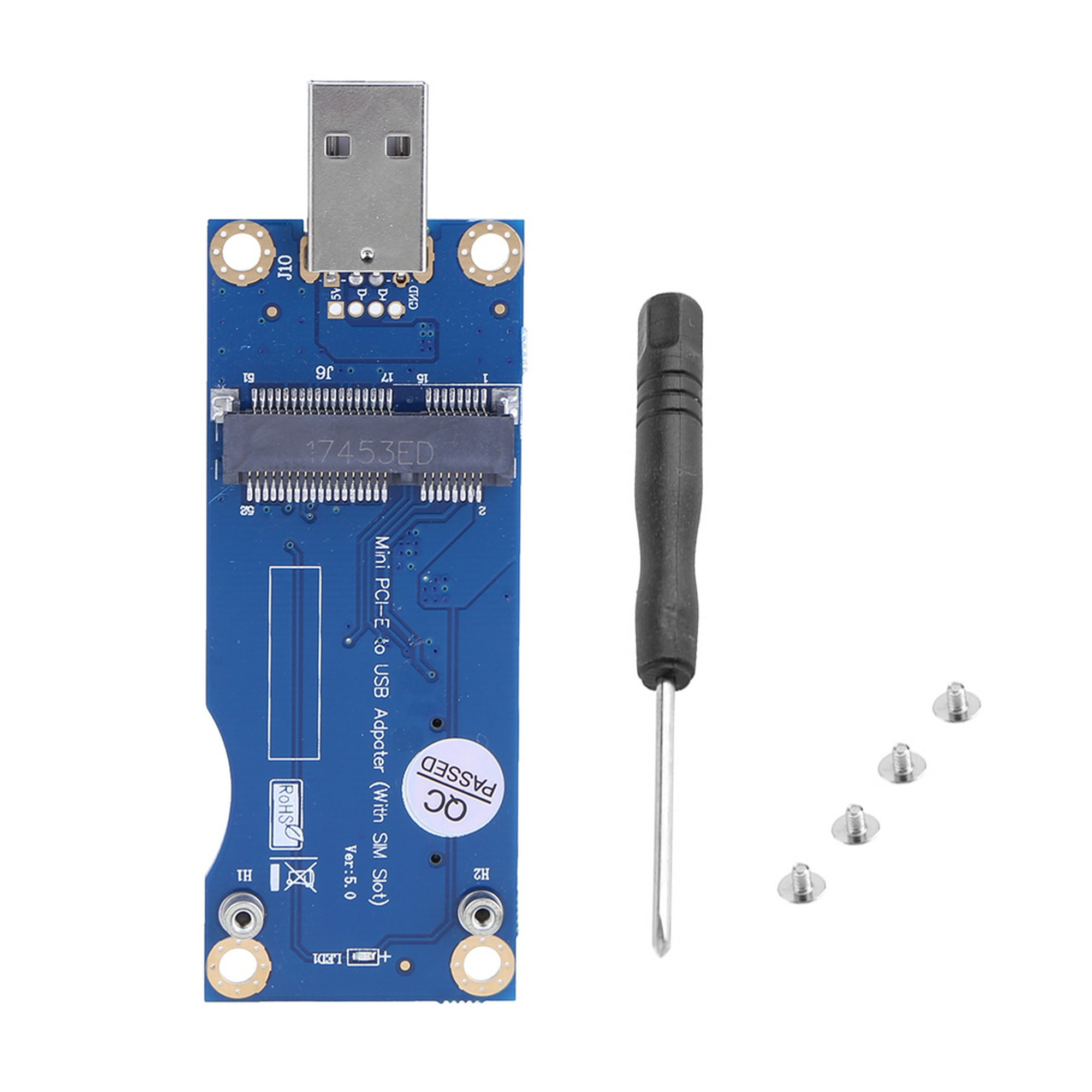 Mini adaptador USB Pcie SIM a USB adaptador con ranura para tarjeta SIM  para módulo WWAN/LTE