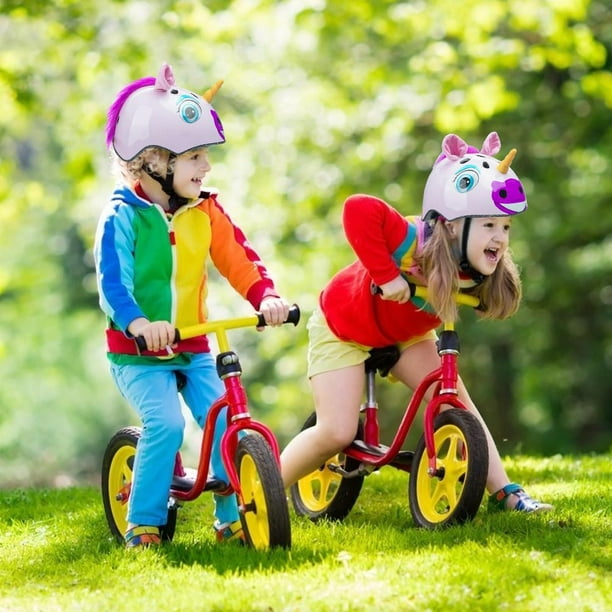 Casco de bicicleta para niños, ajustable, multideporte, ciclismo, patinaje,  scooter, para niños y niñas, desde niños pequeños hasta jóvenes, 2 tamaños