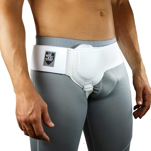 Nuevo cómodo cinturón de hernia para hombres - Diseño mejorado braguero  inguinal - Soporte abdominal con bandas autoadhesivas ajustables (XL)