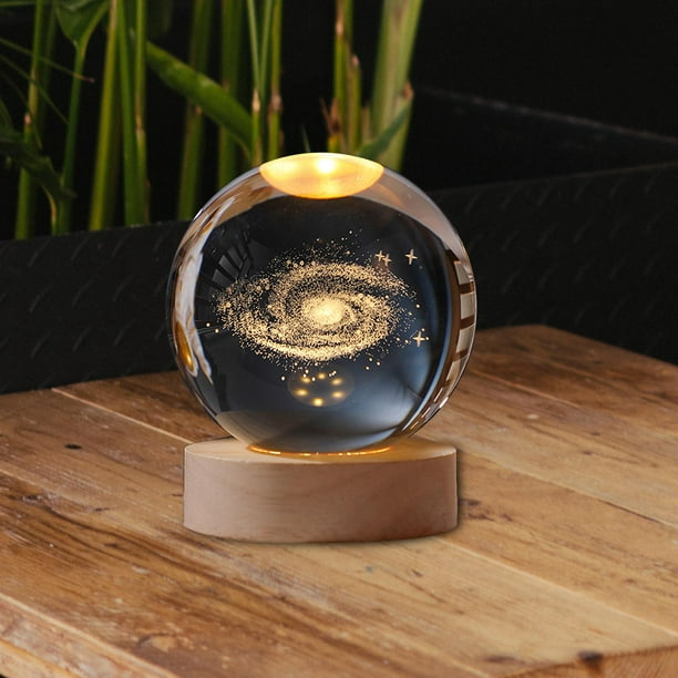  Nynelly Cúpula de cristal transparente de 3.5 pulgadas de  profundidad x 4.7 pulgadas de alto con base de luces LED negras, adorno de  tarro de campana de cristal : Hogar y Cocina