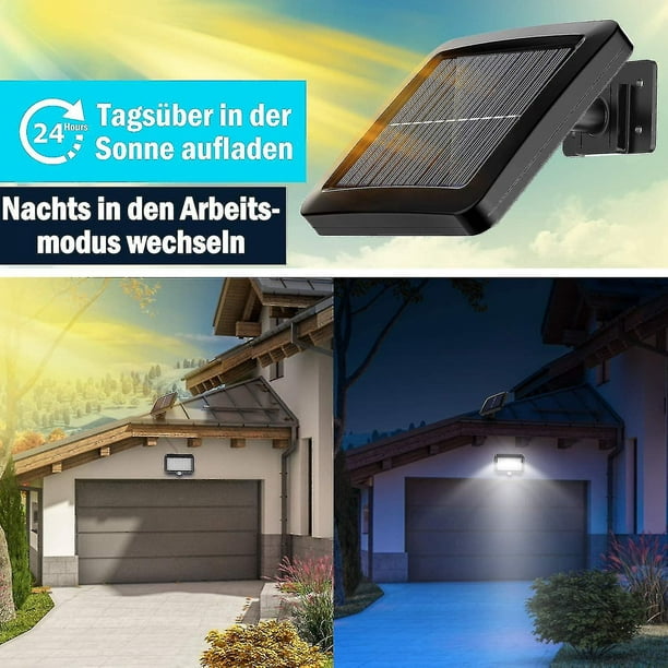 Reflector Solar Focos Solares Luz LED 5M Cable Al Aire Libre Casa