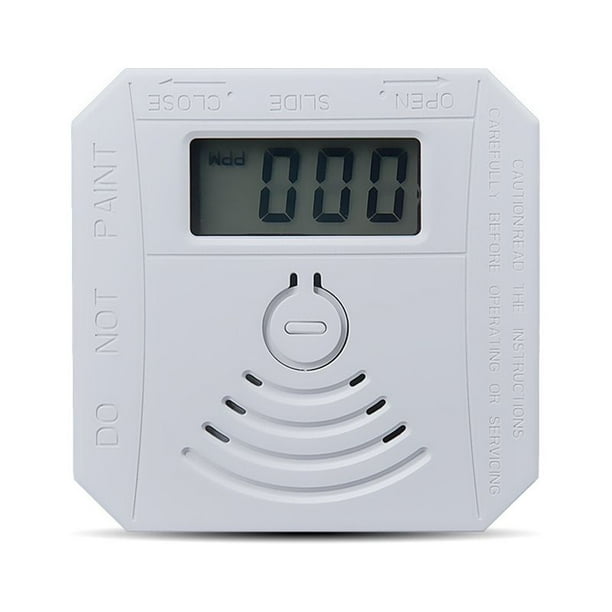 Detector de monóxido de carbono | Detector de CO portátil y alarma con  pantalla digital LCD | Funciona con pilas | para cocina del hogar,  dormitorio