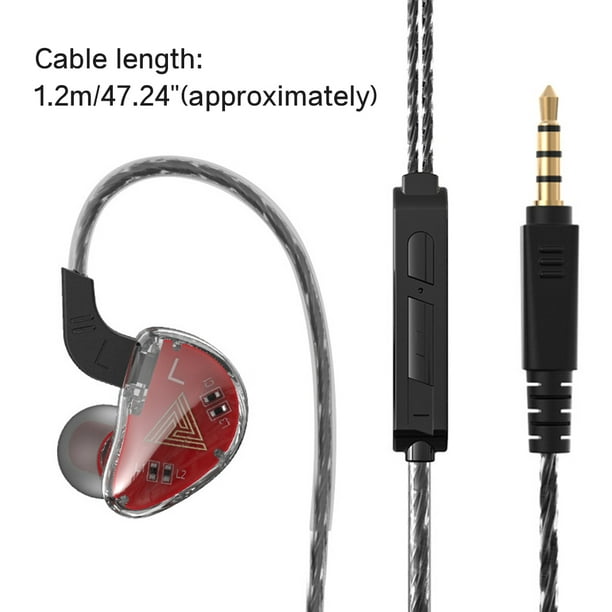 Auriculares con cable de 3,5 mm, tipo intrauditivo, Auriculares deportivos  con micrófono incorporado Inevent EL001675-02B