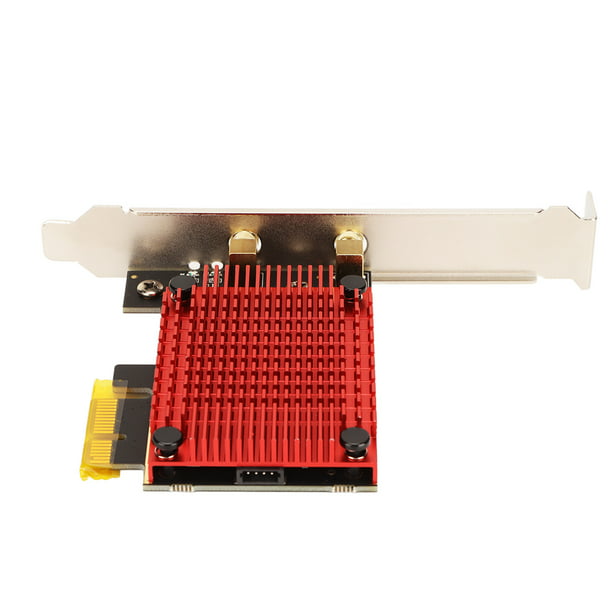 Tarjeta de red inalámbrica WiFi Mini PCI-E Express a PCI-E, adaptador, 2  antenas, PC
