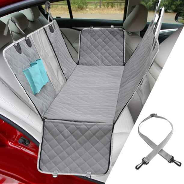 Hamaca para perro, SUV, funda de asiento de coche para mascotas con ventana  de malla, hamaca de automóvil para asiento trasero de perros, color gris