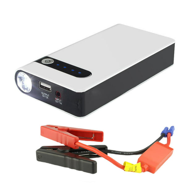 Arrancador de batería para automóvil, 12 V 1000 A, portátil, con puerto  inteligente USB-C, brújula, pantalla LCD, luz LED, estuche de viaje (hasta  7.2