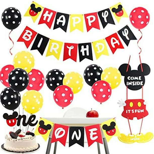 Fondo de Minnie para el primer cumpleaños, suministros de fiesta de primer  cumpleaños de Minnie, decoraciones de primer cumpleaños de Minnie, fondo de