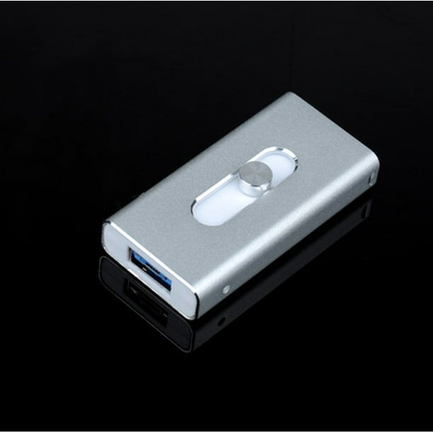 Memoria USB para iPhone de 32 GB, memoria externa USB 3.0 de aluminio para  extensión de almacenamiento (dorado)