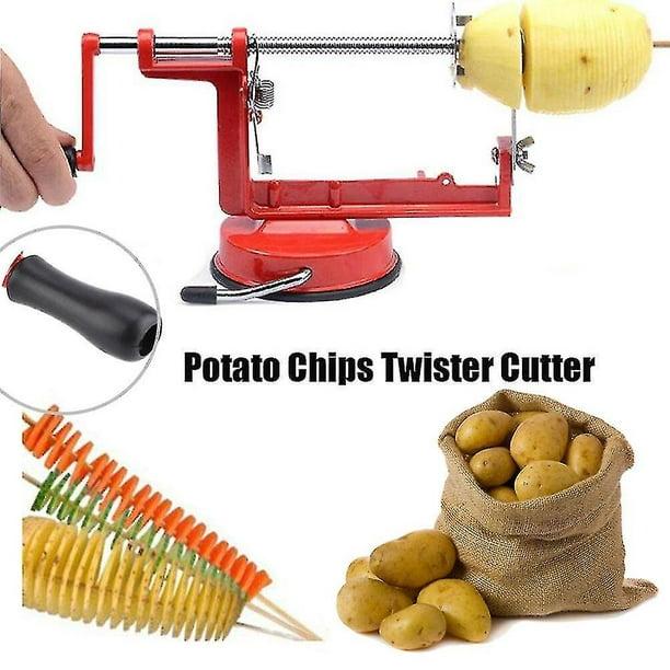Máquina para cortar patatas o vegetales en espiral de acero