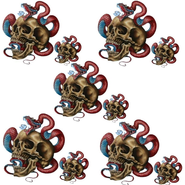 Parches con Diseño para Plancha - Z-PatchPros: Parches Para Ropa Plástico  PET - SkullSnake06 