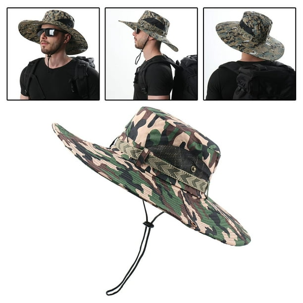 Sombrero de sol para hombre Sombrero para de Camuflaje para Hombre Gorra de  con Protección UV de - Camo 1 Camuflaje verde 1 Magideal Sombrero de sol  para hombre