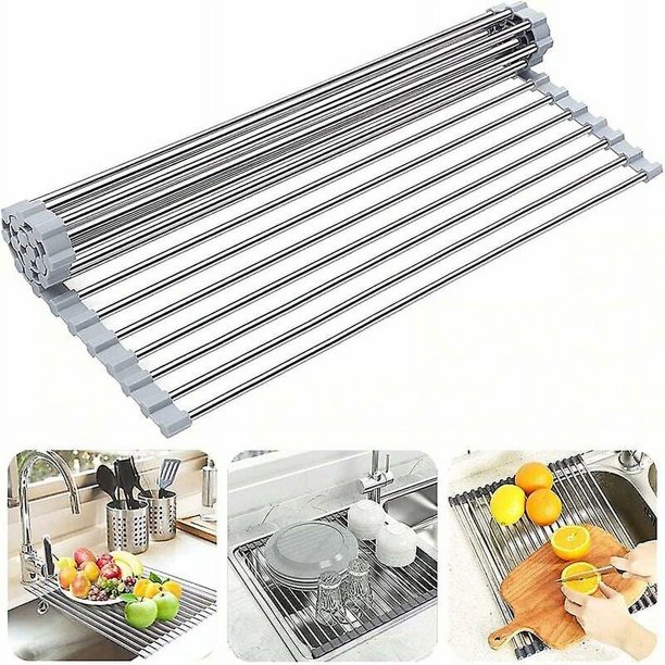 Plegable Escurridor De Platos Cocina Para Encimera Secado Para