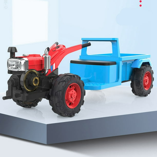 Tractores de juguete montables simulación paseo eléctrico ajustable en  Scoot actividad tractores de juguete para niños niñas niños tipo 1