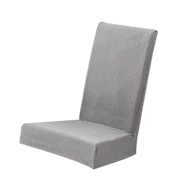 Funda elástica de Color liso para silla de comedor, cubierta de