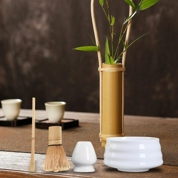 Set Té Matcha con batidora de bambú