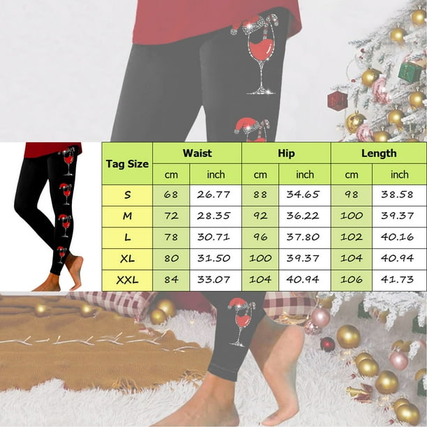 Gibobby Leggins termicos mujer Leggings deportivos estampados navideños de moda  informal para mujer Gibobby