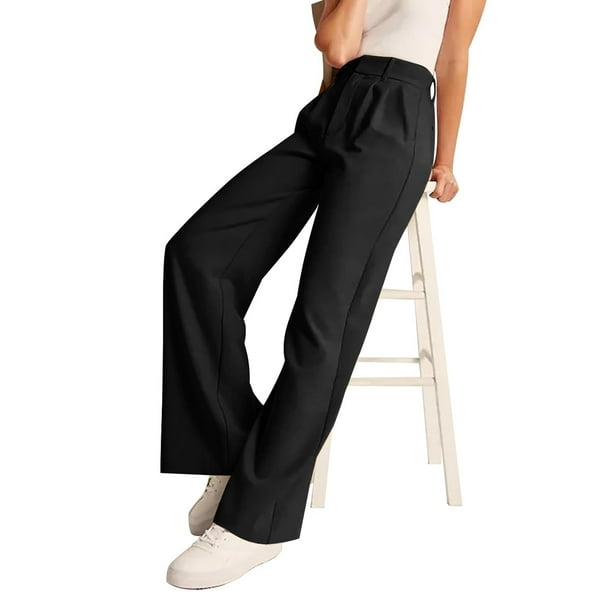 Pantalones elegantes para mujer sueltos informales línea H