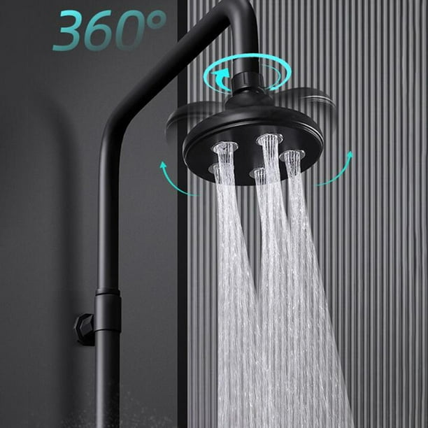 Accesorios de cabezal de ducha de alta presión, cabezal de ducha giratorio  ajustable de 4,3 pulgadas de diámetro, cabezal de ducha para Hotel y hogar